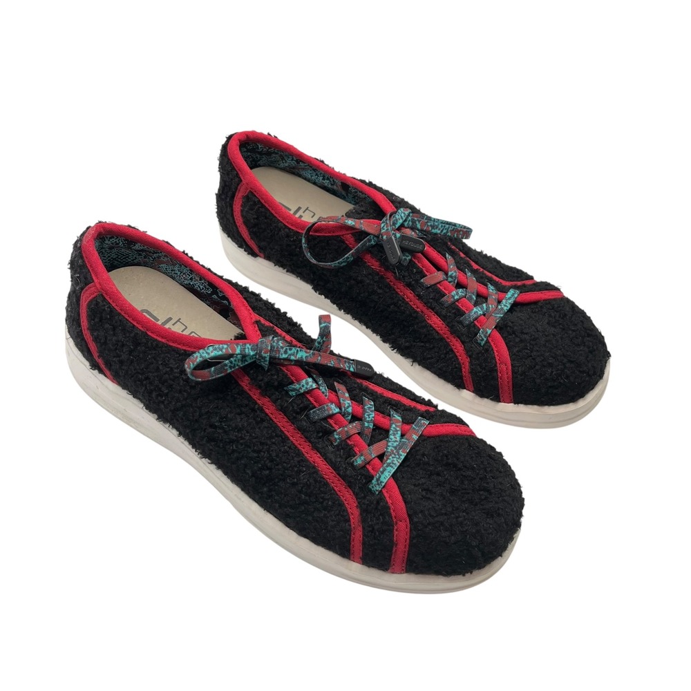 Hey Dude Karina Sherpa Womens 9 Moonless Sangria Casual Travel Cozy Shoes